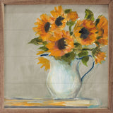 Lotties Sunflowers Wood Art