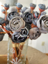 Dusty Blue Ranunculus Bundle