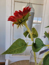 New Bloom Red Sunflower Spray