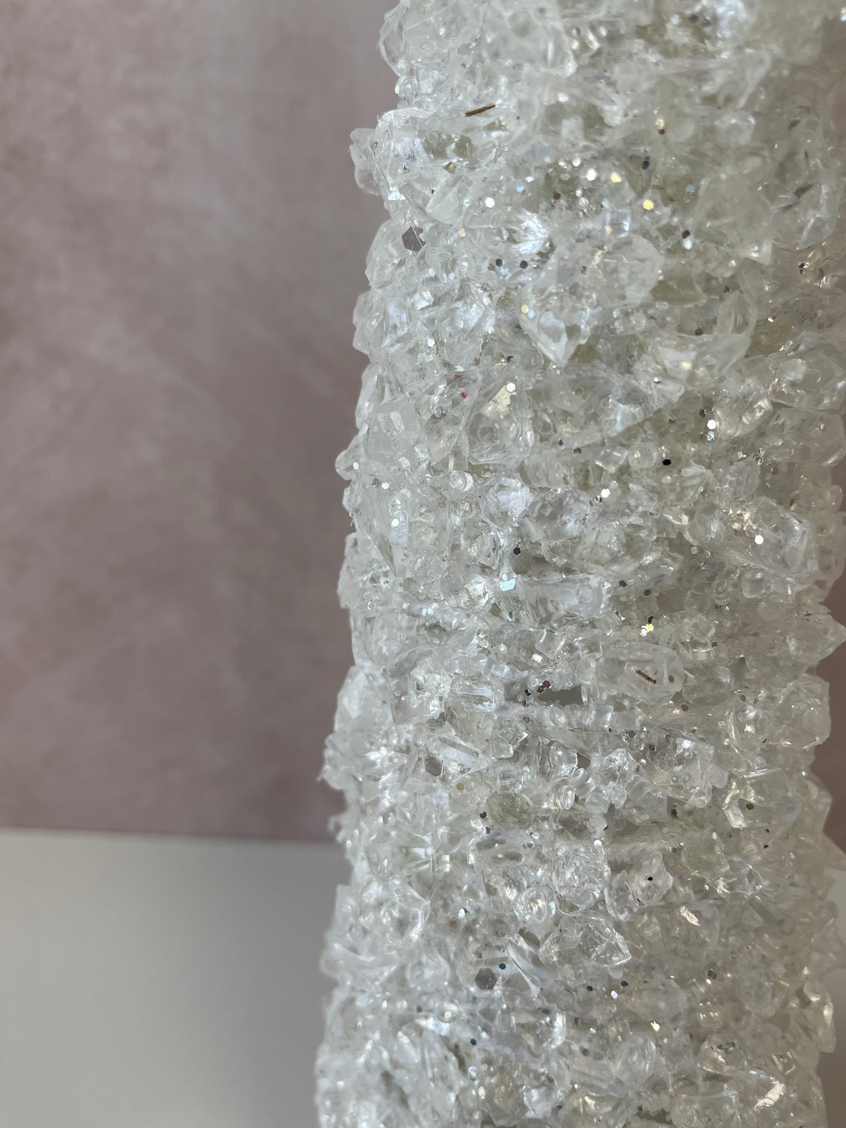 18" All Ice Beaded Cone Tree