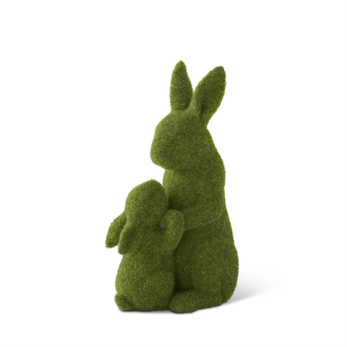 Moss Mother & Child Garden Bunny