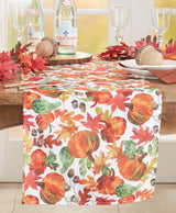 Full Pumpkin Foliage Table Runner