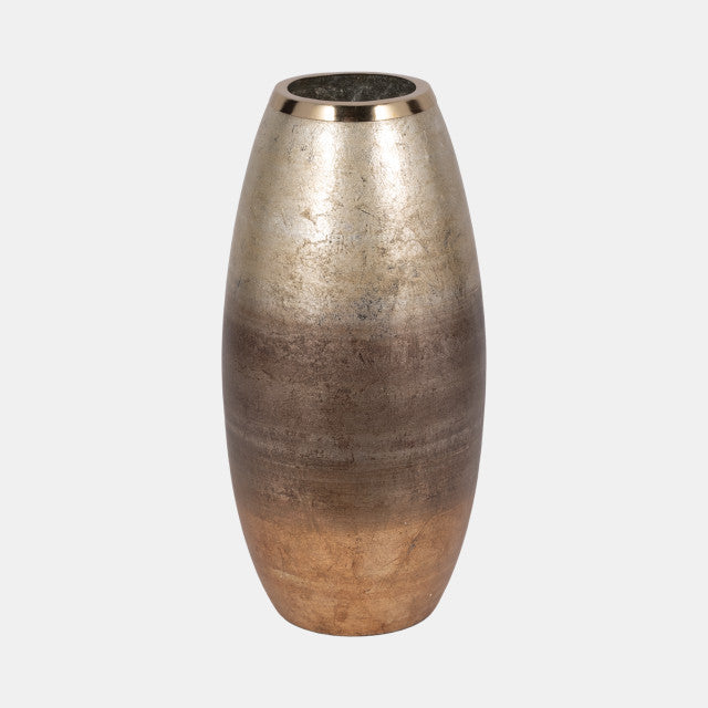 Curved Metallic Ombre Small Vase