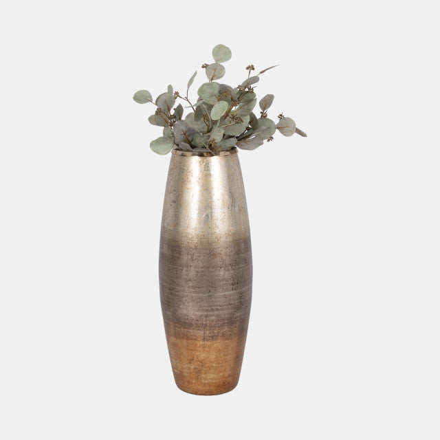 Curved Metallic Ombre Medium Vase