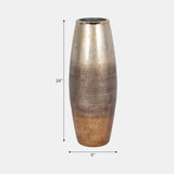 Curved Metallic Ombre Medium Vase