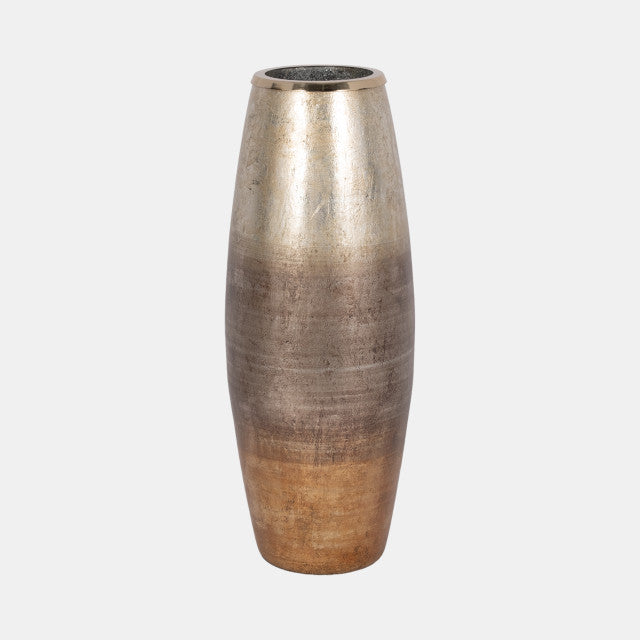 Curved Metallic Ombre Medium Vase