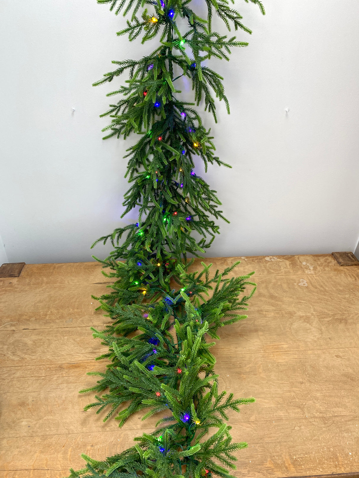 6' Green Oversized Norfolk Lighted Garland