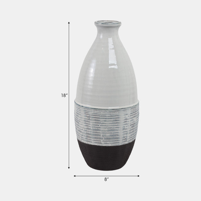 Hailey Textured Bottom Vase