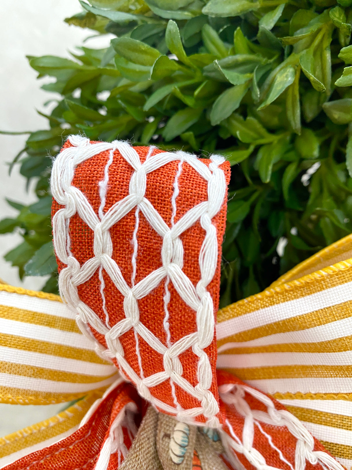 8" Mini Pumpkin Bow