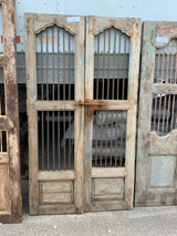 Vintage Iron Bar Door Panels