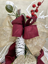 21" Winter Lily Lantern Swag