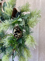 Frosted Pine Cedar Wreath