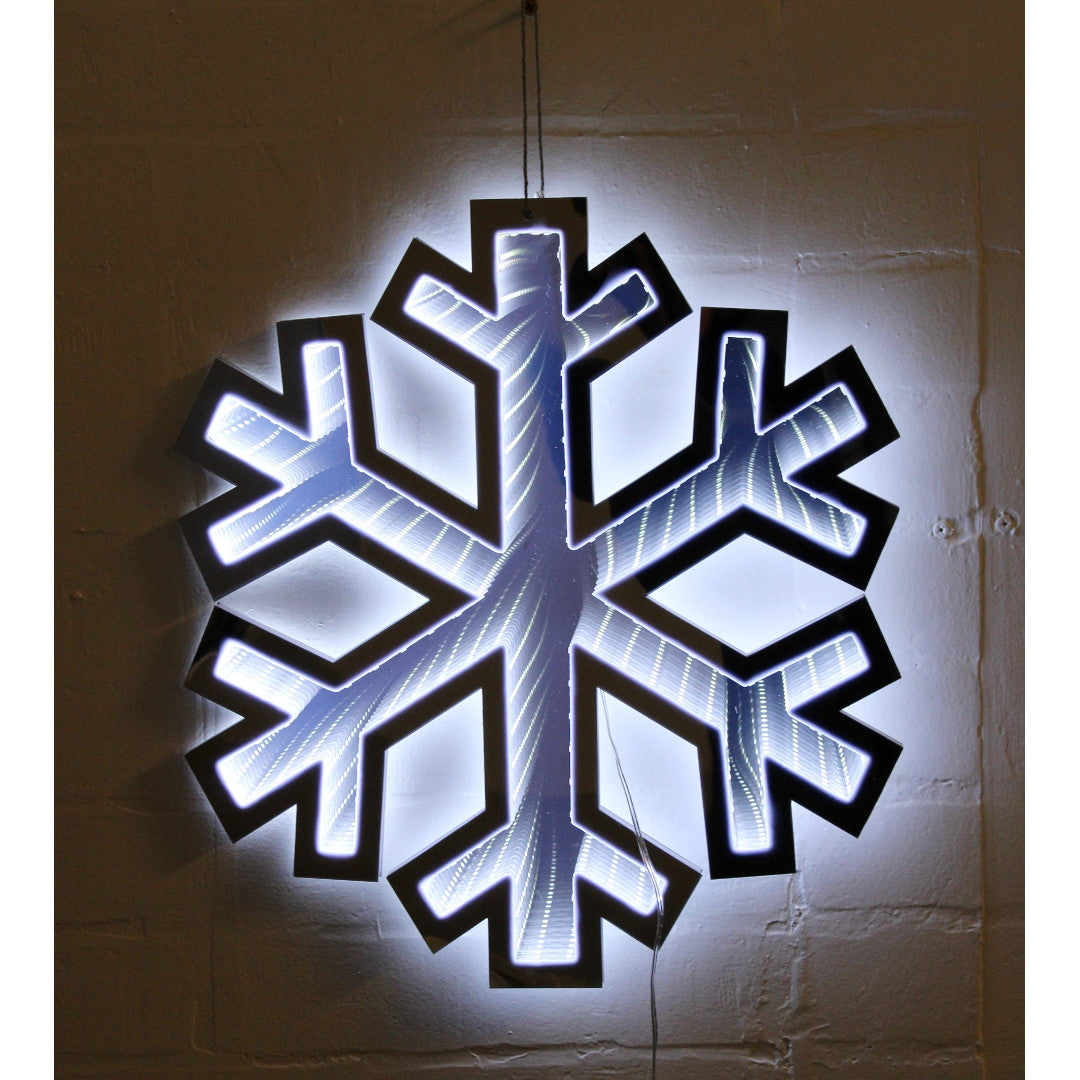 15" LED Infinity Hanging Snowflake