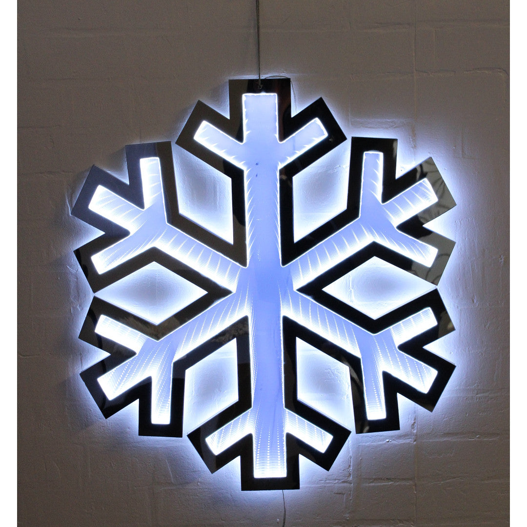 23" LED Infinity Hanging Snowflake