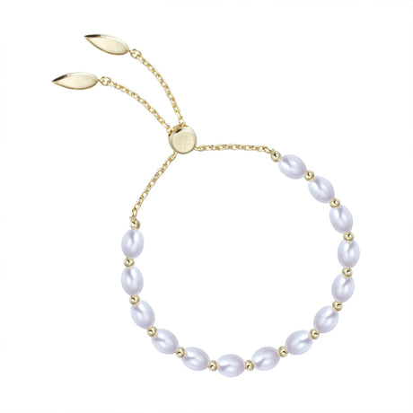 Pearl Layering Bracelet in Gold