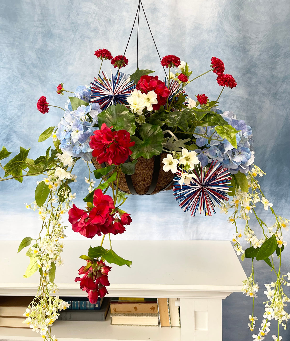 42" Summer Family Fun Hanging Basket