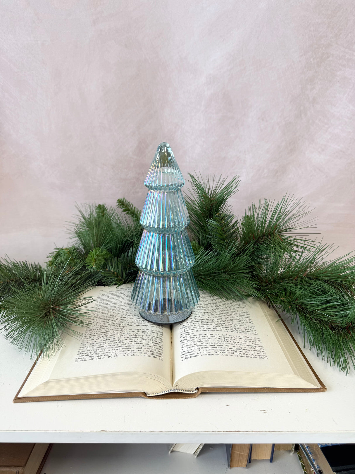 9" Colmar Glass Tree