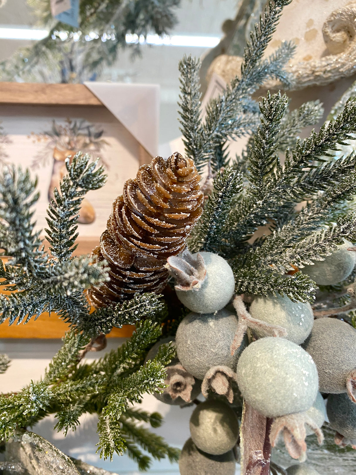 5" Serene Frost Garland