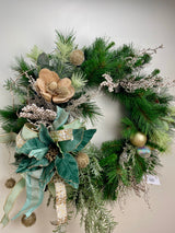 32" Golden Glimmer Wreath