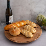 Acacia Wood Beaded Tray