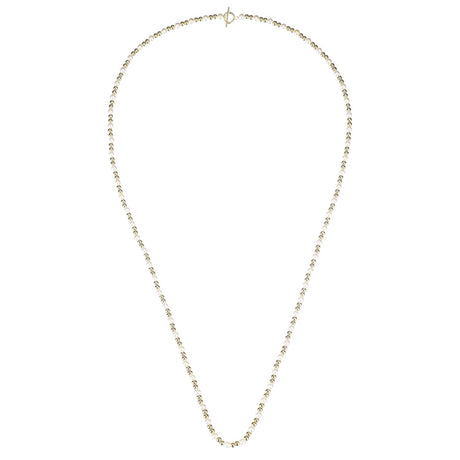 Gold Adorned Pearl Beaded Necklace