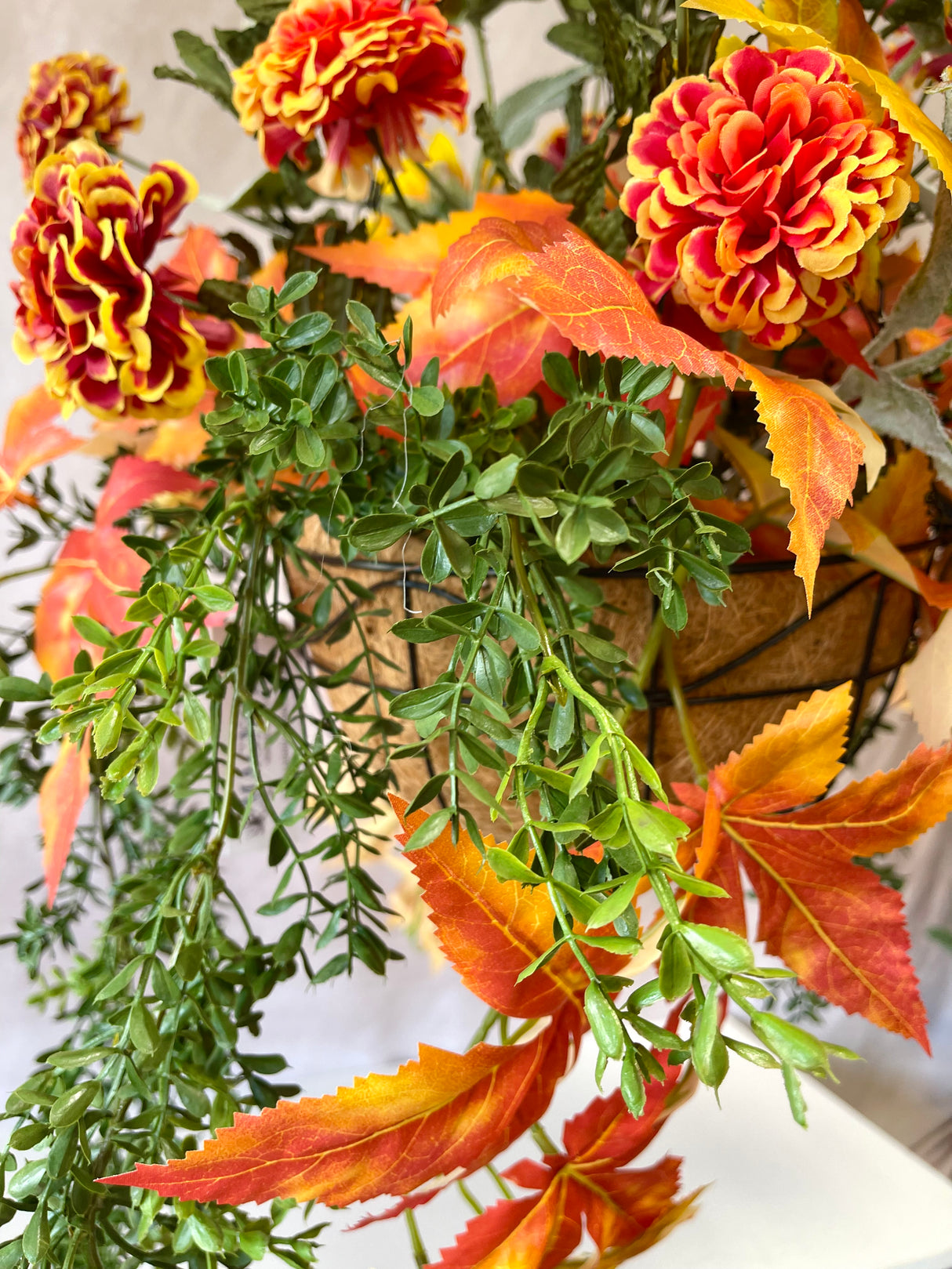 33" Forever Fall Hanging Basket