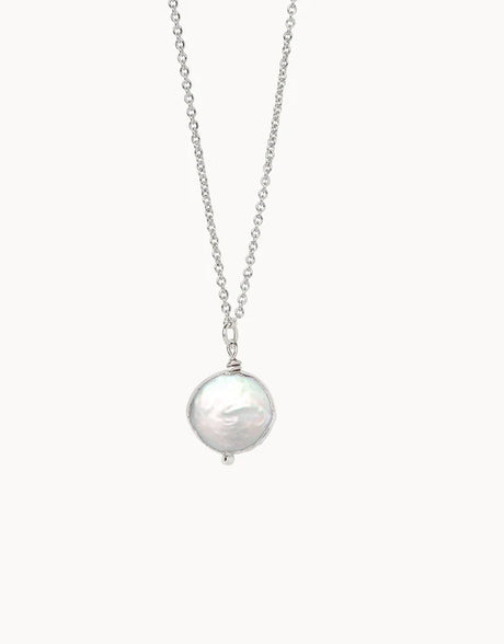 Silver Survivor/Coin Pearl Necklace