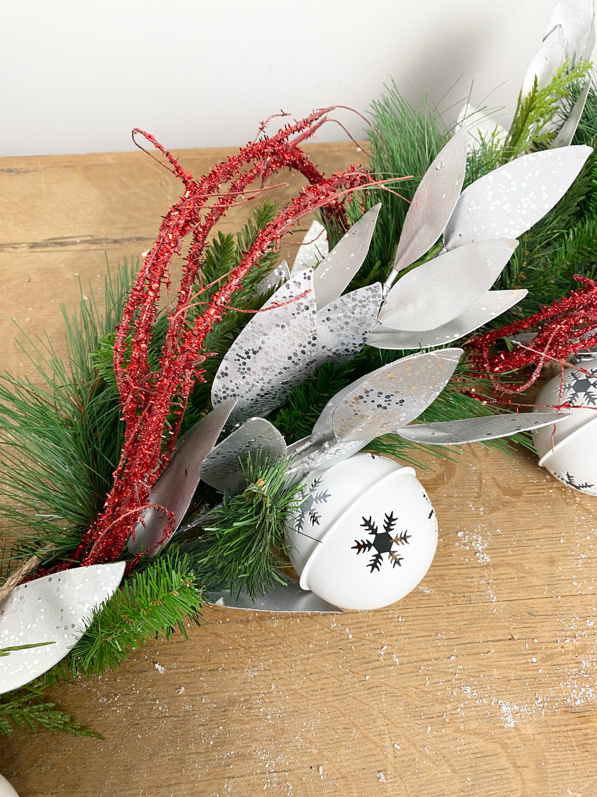 51" Jingle Bell Snowflake Garland