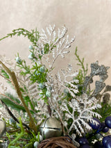 16" Frosted Woodland Charm Centerpiece