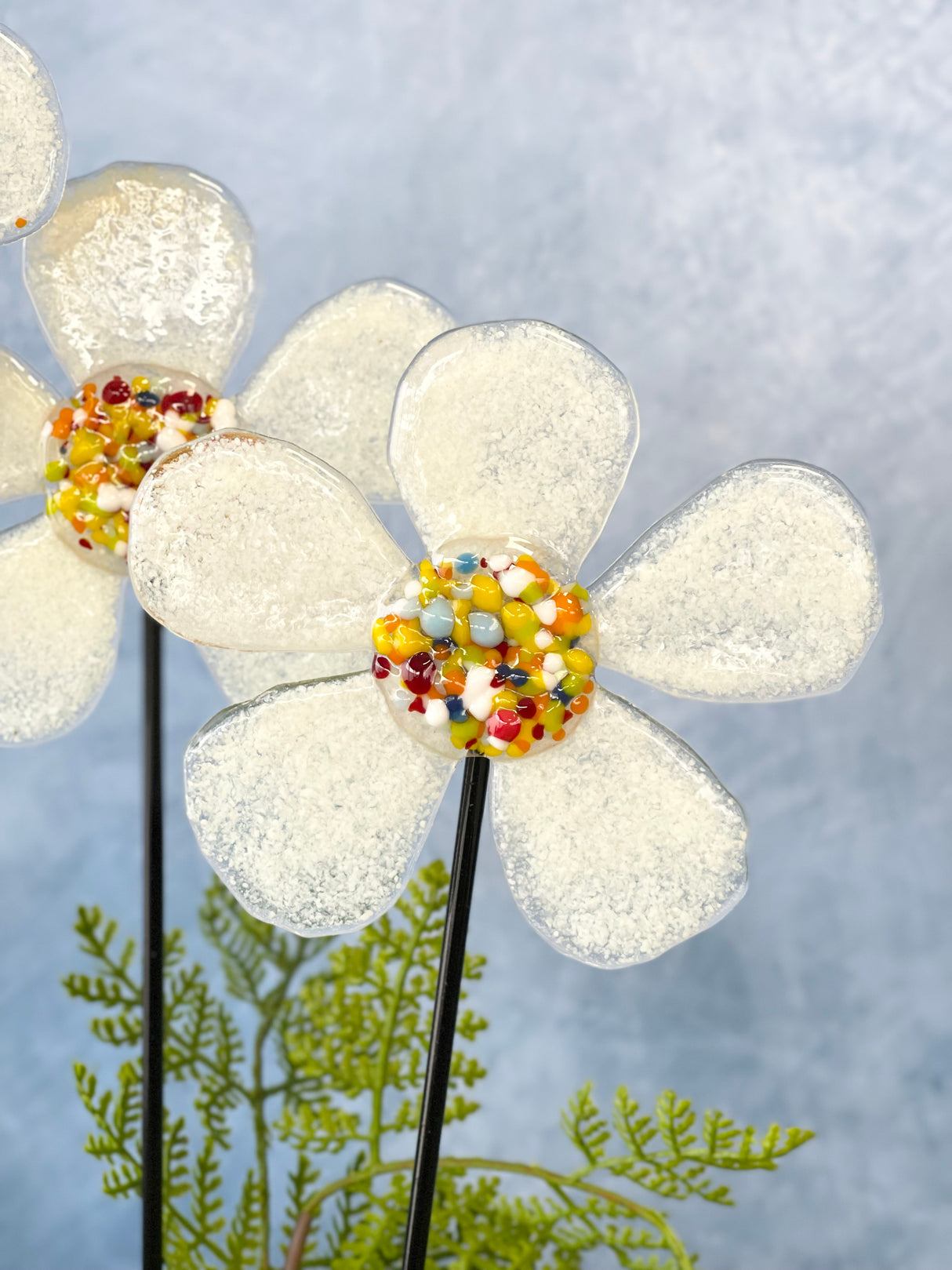 Confetti Medium Retro Flower Stake