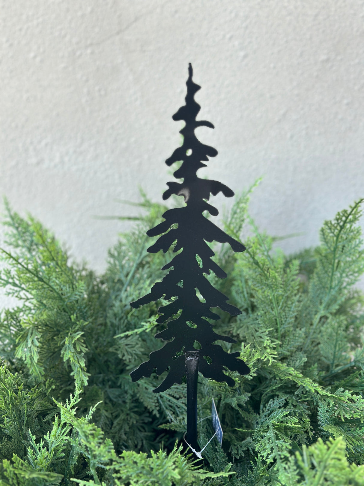 Small Winter Forest Metal Tree Stake