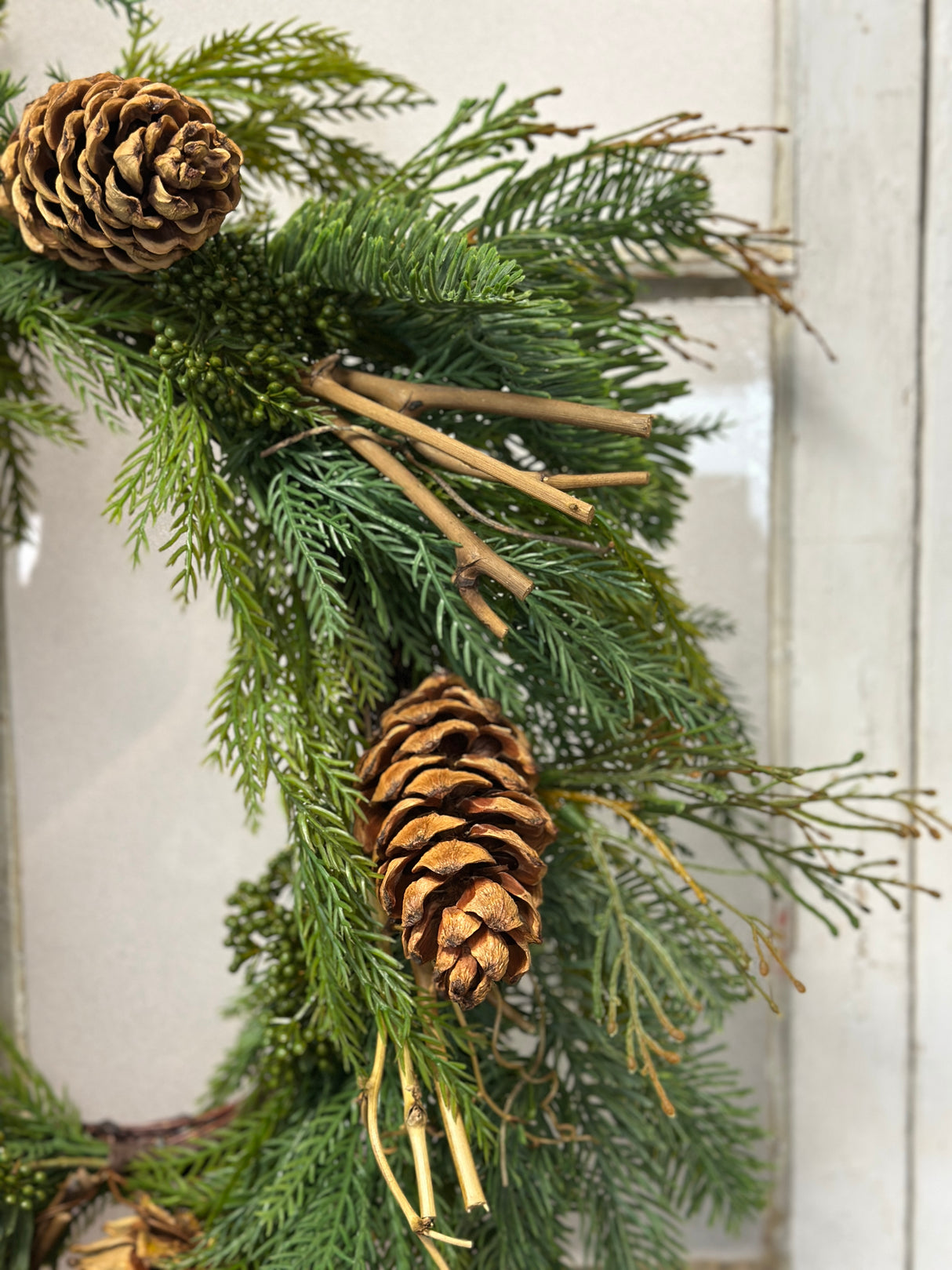 22" Real Touch Fine Pine Wreath