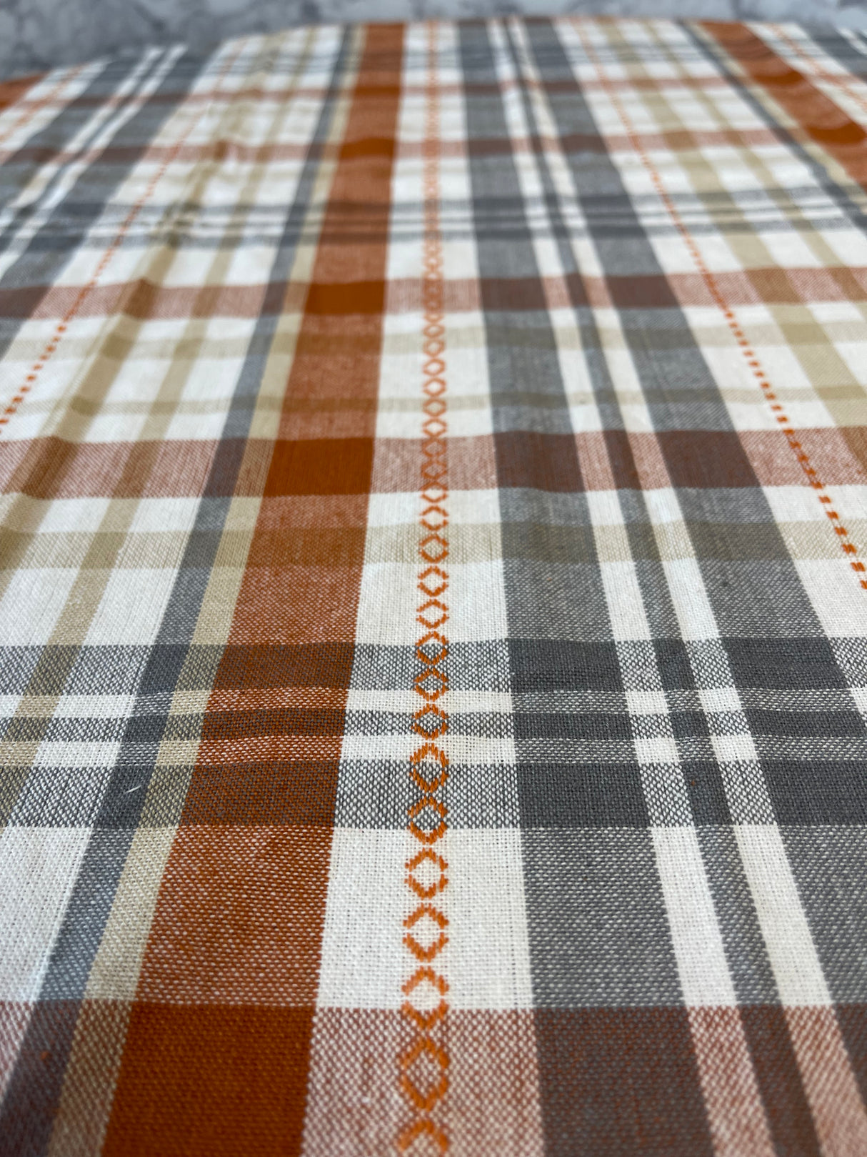 Autumn Afternoon Plaid Tablecloth