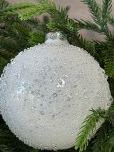 Icy Holiday Glass Ornament - 2 Styles