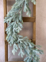 6' Snowy Sitka Spruce Garland
