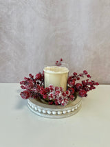 10" Iced Imperial Berry Candle Ring