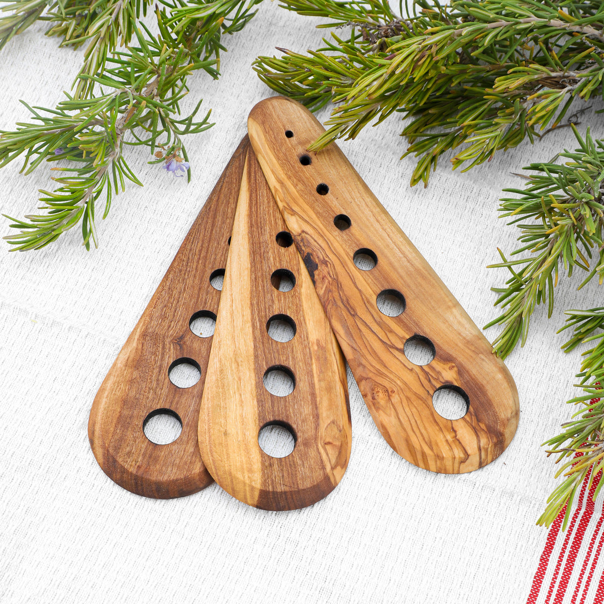 Olive Wood Handmade Herb Stripper