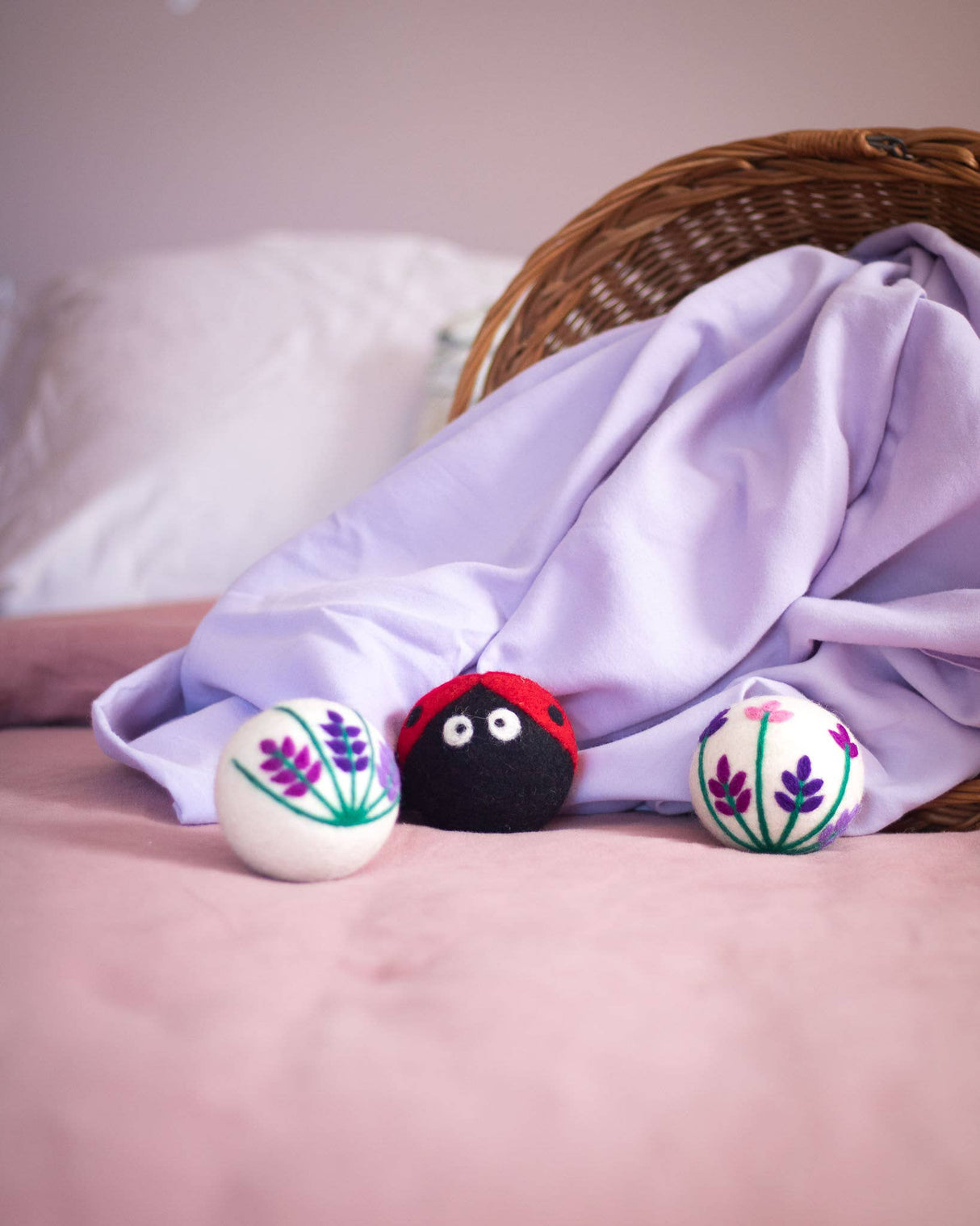 Ladybug & Lavender Eco Wool Dryer Balls