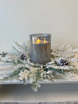 Snowy Hemingway Fir Candle Ring