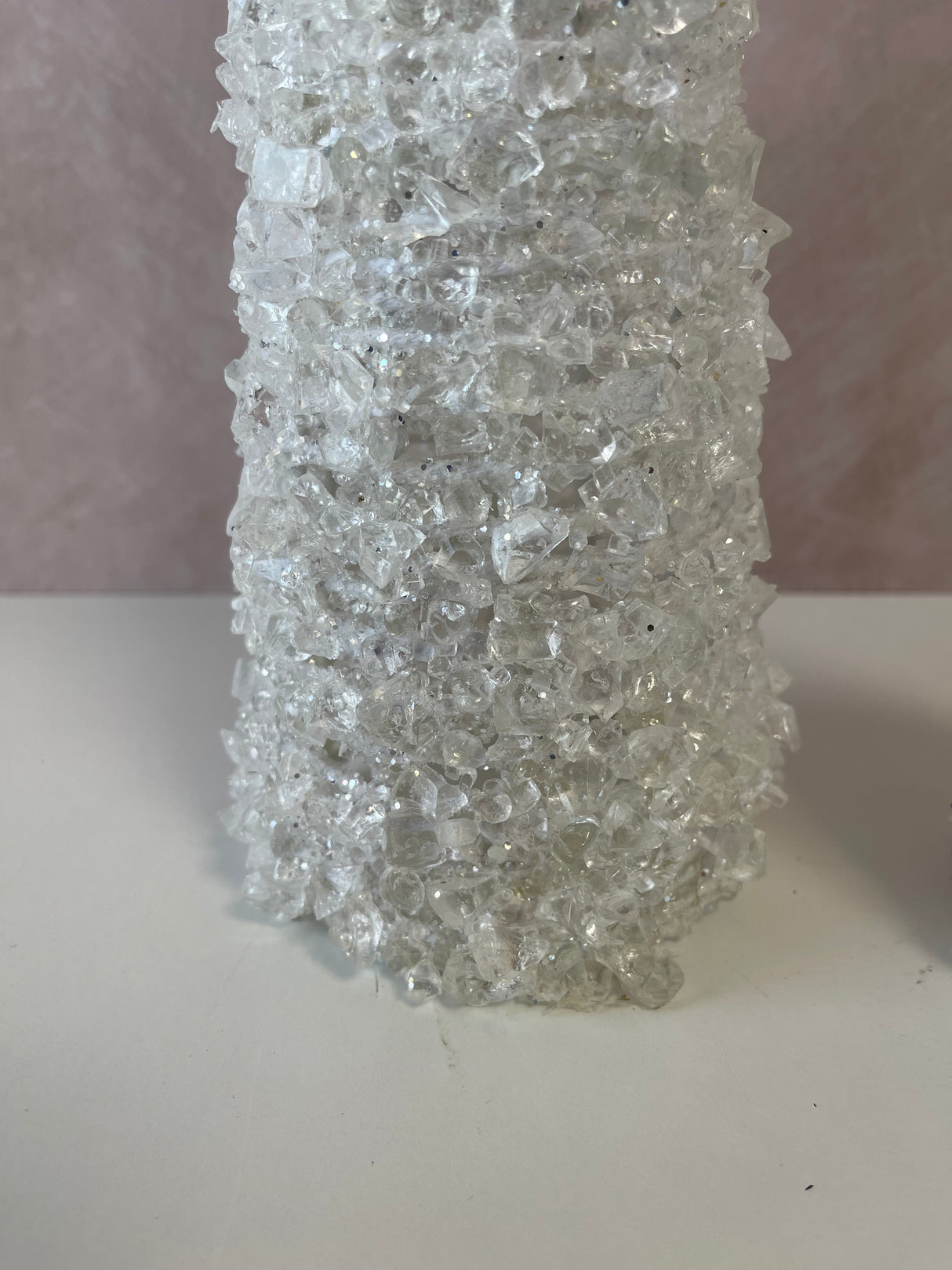 12" All Ice Beaded Cone Tree