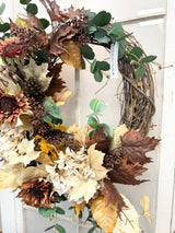 33" Growing Hydrangea Wreath