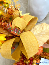 18" Golden Autumn Swag