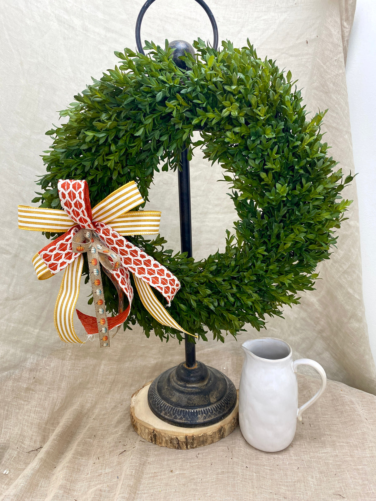 8" Mini Pumpkin Bow