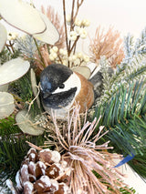 17" Rustic Winter Woods Centerpiece