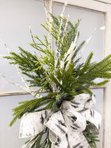 27" Winter Cuddles Teardrop Swag