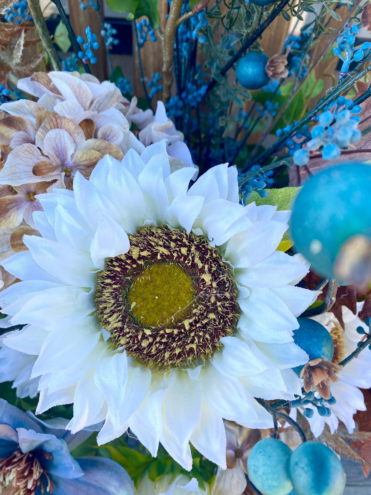 34" Blue For You Porch Pot