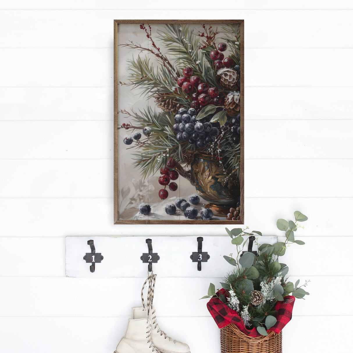 Winterberry Mix IV Wood Art