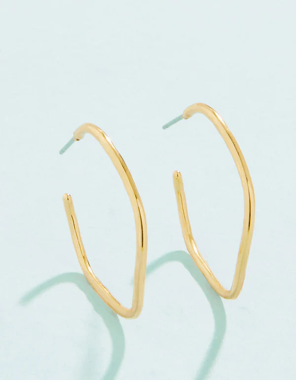 Splash Ripple Wave Hoop Earrings