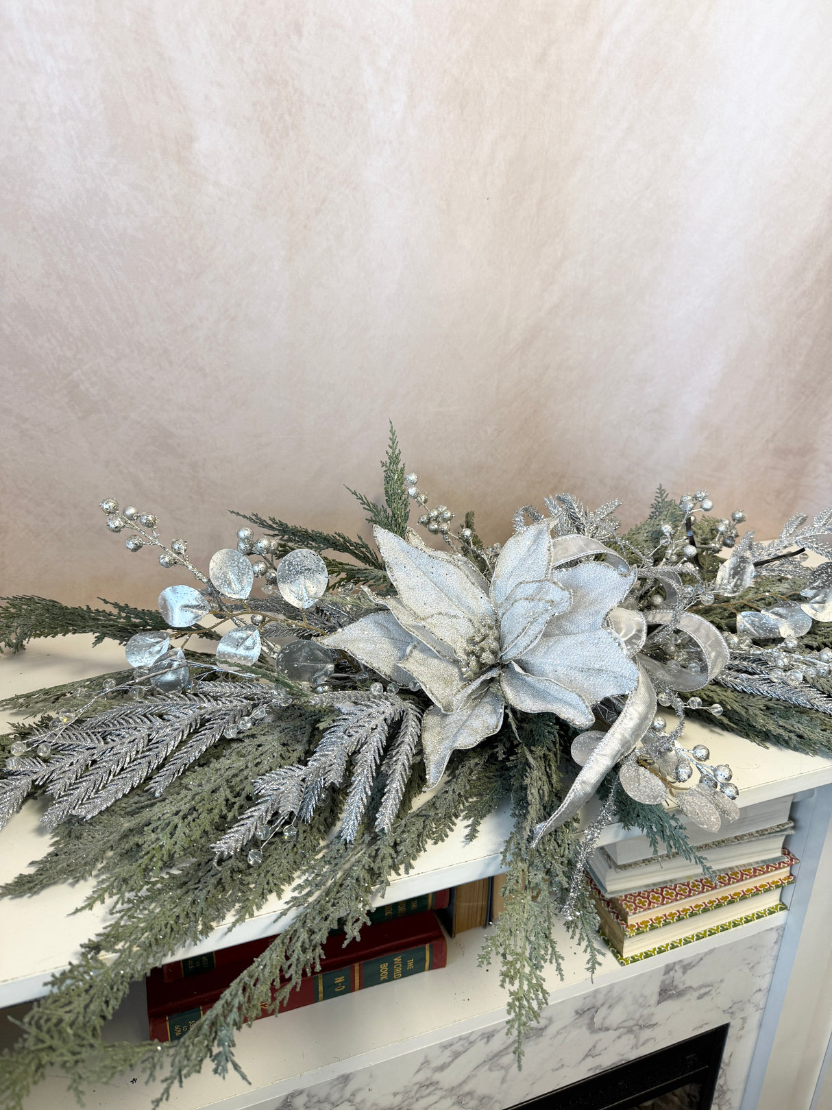 35" Crystal Noel Swag