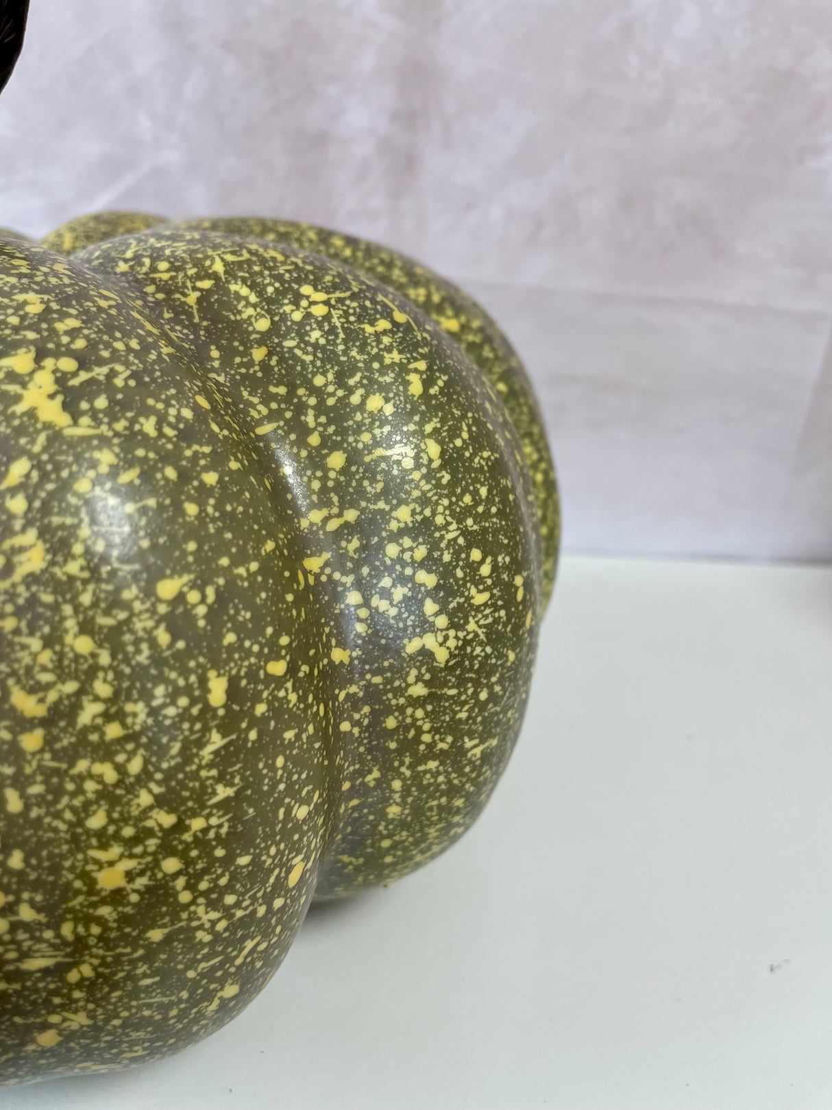 12" Green Spotted Pumpkin